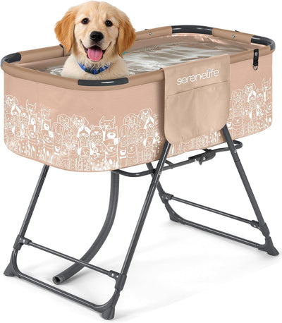 Foldable Adjustable Dog Bath Tub Grooming Station