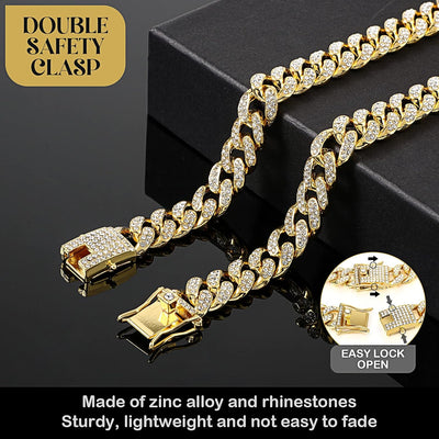 Gold Cuban Link Dog Chain Collar