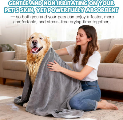 Super Absorbent Microfiber Dog Drying Bath Towel