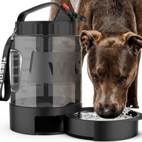 77oz Portable Dog Water Bottle Travel Bowl