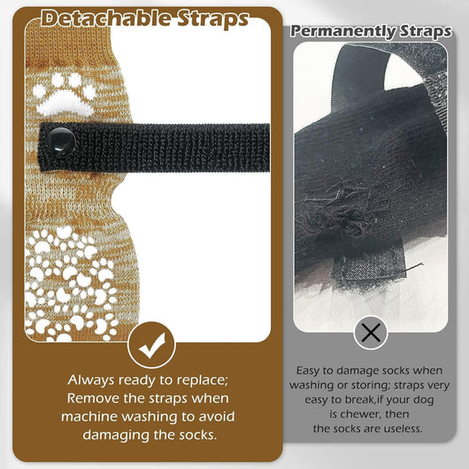Anti-Slip Dog Boot Socks for Hardwood Floors