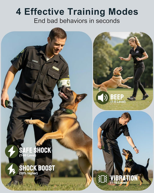Collar with Remote I 4500FT Range, Waterproof, Rechargeable
