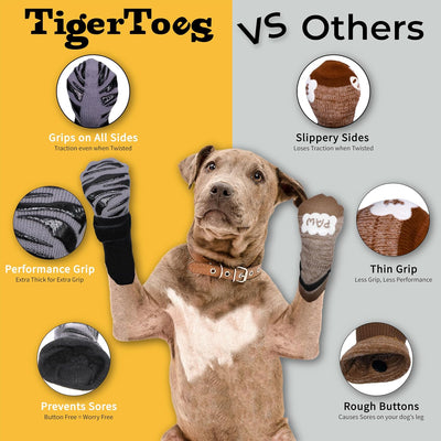 Non-Slip Dog Socks for Hardwood Floor Traction