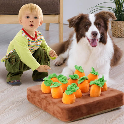 Interactive Carrot Snuffle Mat for Bored Dogs
