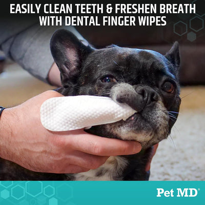 Dog Dental Finger Wipes for Fresh Breath