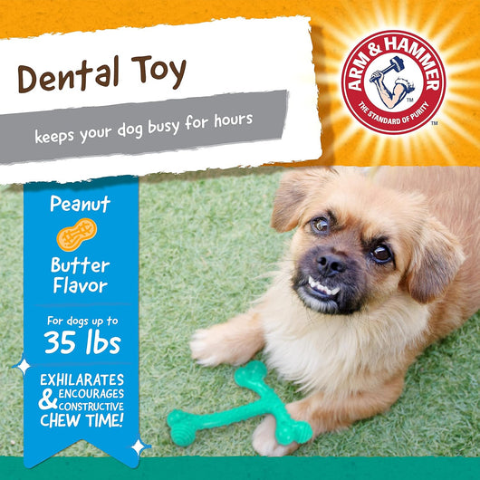 Peanut Butter Dog Dental Chew Toy