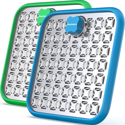 2 pcs Large Stainless Steel Dog Lick Mat
