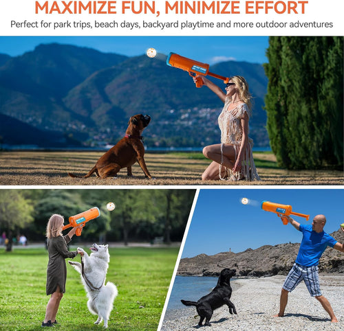 Dog Ball Launcher With 3 ETPU Balls