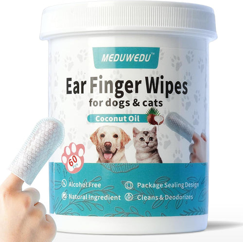 MEDUWEDU Dog & Cat Ear Cleaner Wipes
