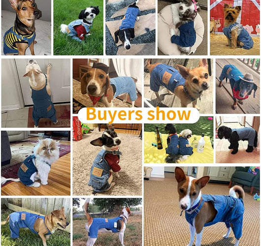 Apparel Overalls for Small Dogs & Cats I Puppy Jumpsuit