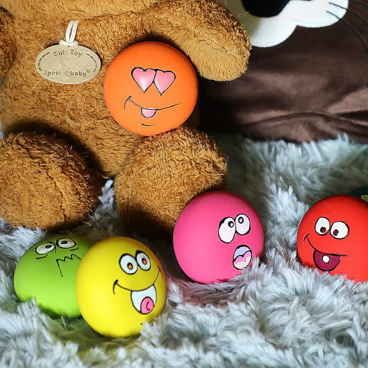 Squeaky Smile Balls for Small Dogs