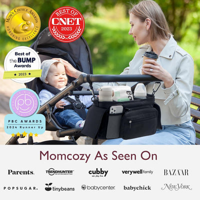 Universal Stroller Organizer Bag With Insulated Cupholder