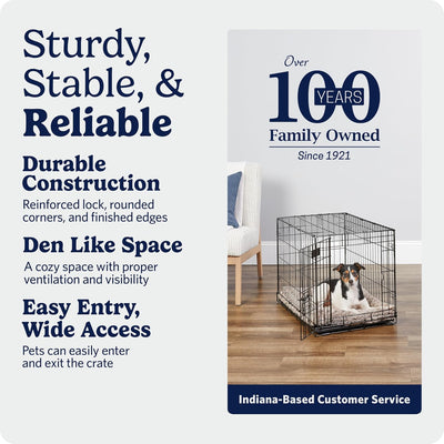 Puppy Crate With Divider For Growing Dogs
