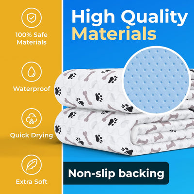Washable Waterproof Dog Pee Pads Two-Pack 34x36