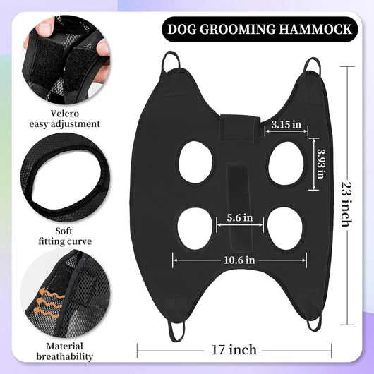 Small Dog Grooming Hammock Nail Clipping Kit