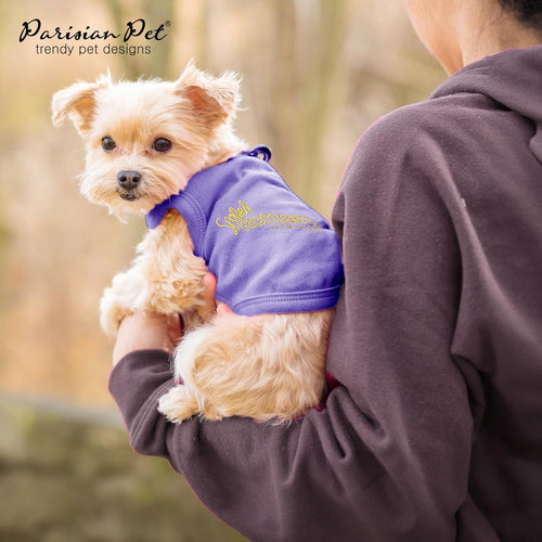 Big Dog I Purple Cotton Shirt Summer Outfit