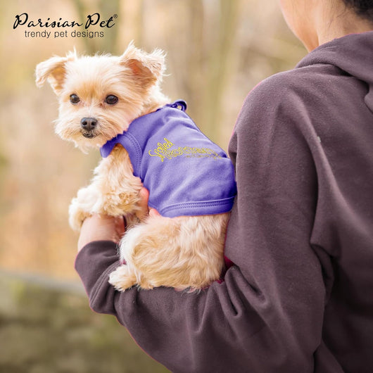 Big Dog I Purple Cotton Shirt Summer Outfit