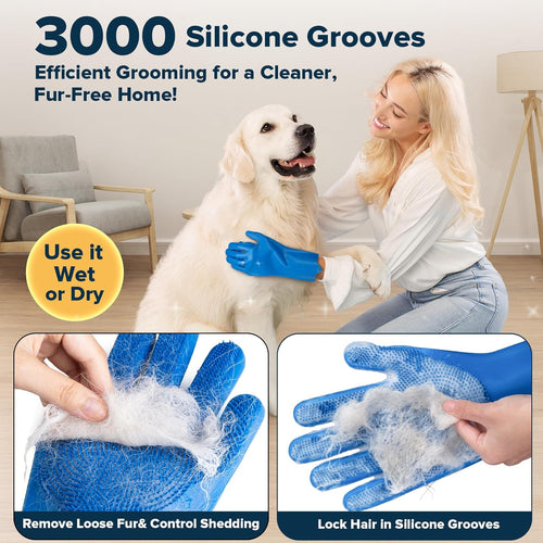 6-Piece Silicone Pet Grooming Kit