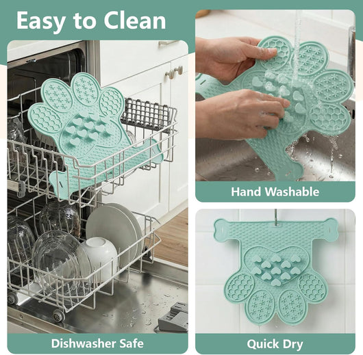 Puppy Lick Mat For Calmer Mess-Free Feeding