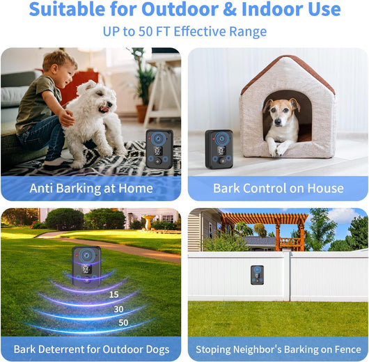 Portable Dog Bark Deterrent 50FT