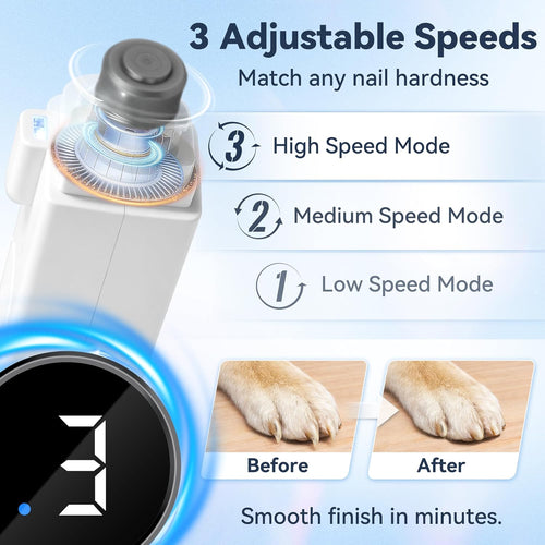 LED Dog Nail Clipper Grinder