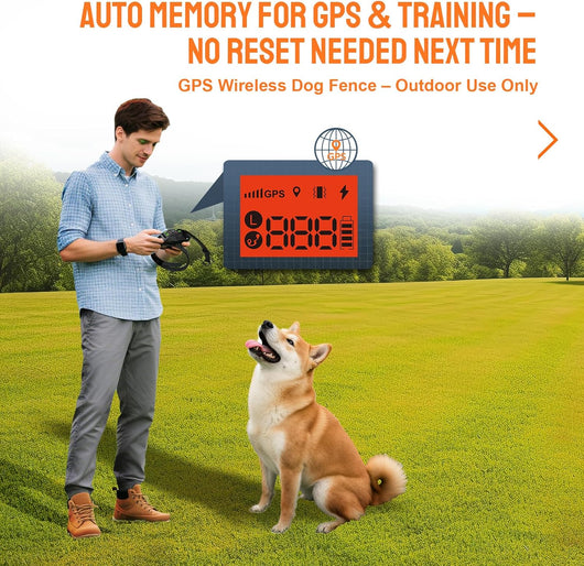 Wireless Dog Fence Collar I Waterproof I Adjustable Range