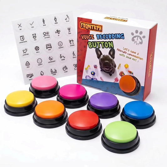 Happy Doggo eight-color recordable dog communication button training set