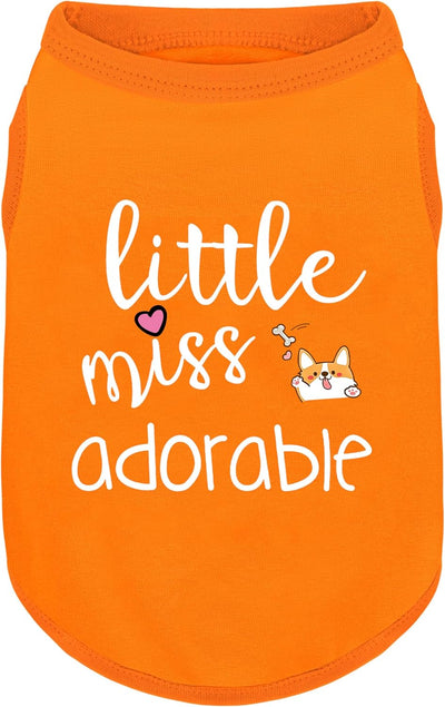 Dog Apparel Cotton Shirt I Cute Corgi Print Sleeveless Vest