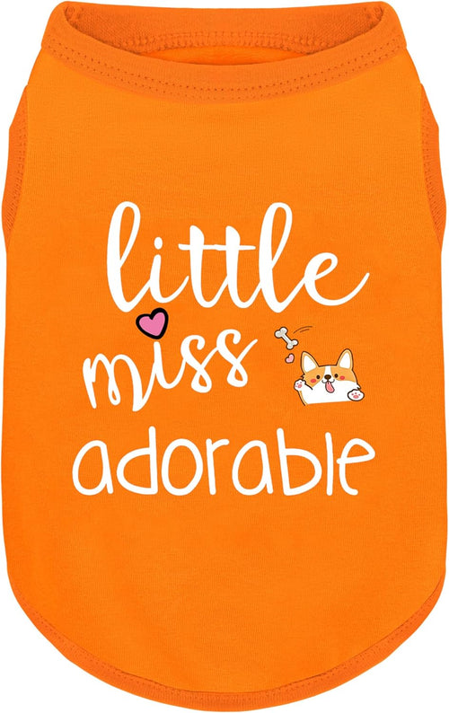 Dog Apparel Cotton Shirt I Cute Corgi Print Sleeveless Vest