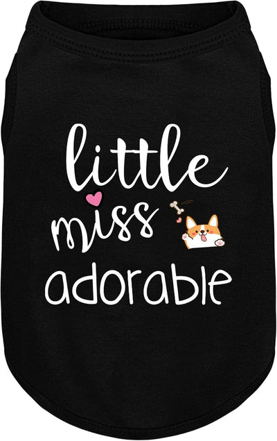 Dog Apparel Cotton Shirt I Cute Corgi Print Sleeveless Vest