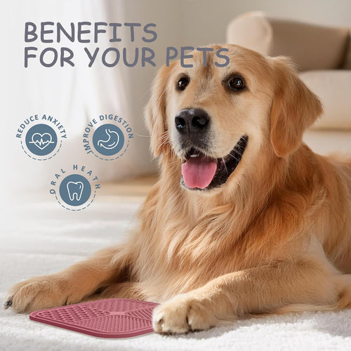 Dog Lick Mat 2-Pack with Suction Cups