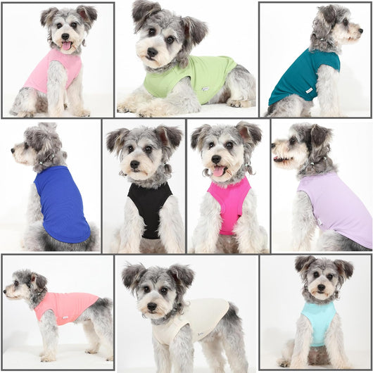 2 Pack Dog Shirts | Summer Dog Clothes | Soft Puppy Tank Tops