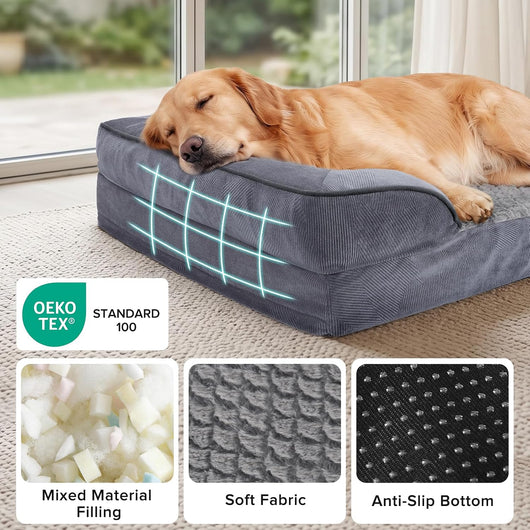 Orthopedic C-Shaped Dog Bed