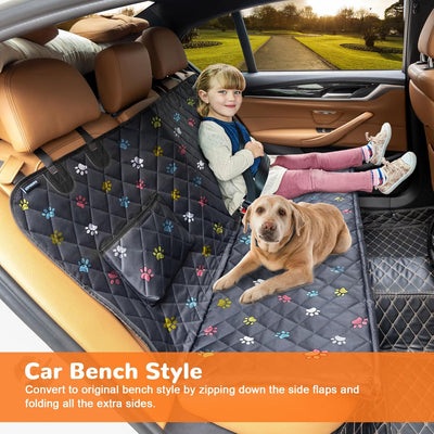 Waterproof Dog Car Seat Cover With Side Flap Protection