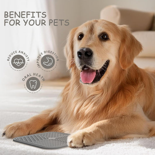 Dog Lick Mat 2-Pack with Suction Cups