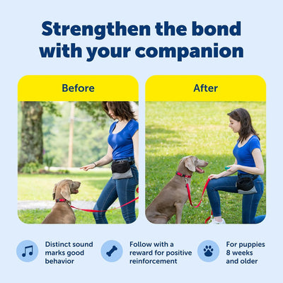 Ergonomic Dog Training Clicker With Finger Strap