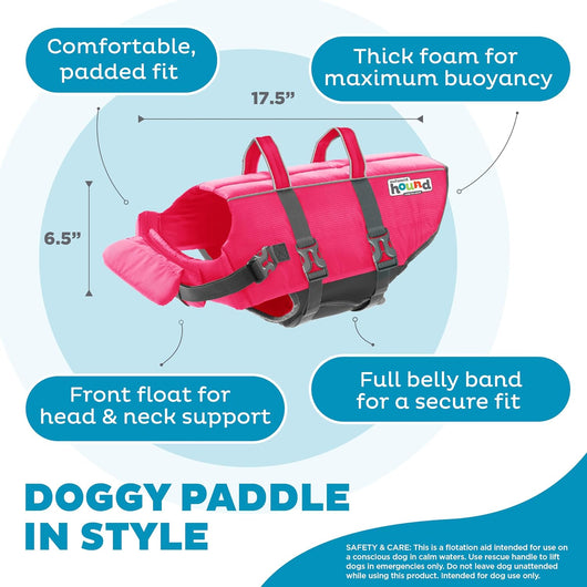 Reflective Dog Life Jacket with Rescue Handle