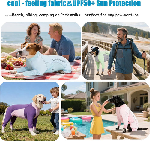Big Dog Breathable Dog Jumpsuit I Pink