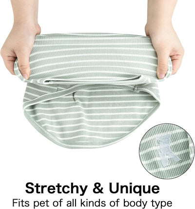 2 Pack Dog Stripe Shirts | Breathable Pet Vest | Soft Dog Clothes