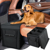 Foldable Dog Car Seat Extender Storage Organizer