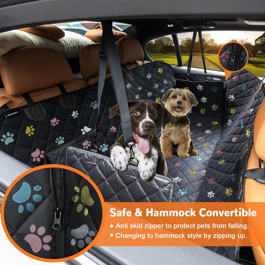 Waterproof Dog Car Seat Cover With Side Flap Protection