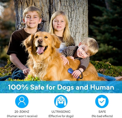 Rechargeable Ultrasonic Dog Bark Deterrent I No Shock Trainer