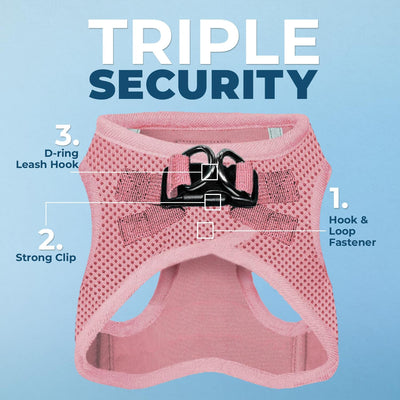 Pink Step-In Dog Harness
