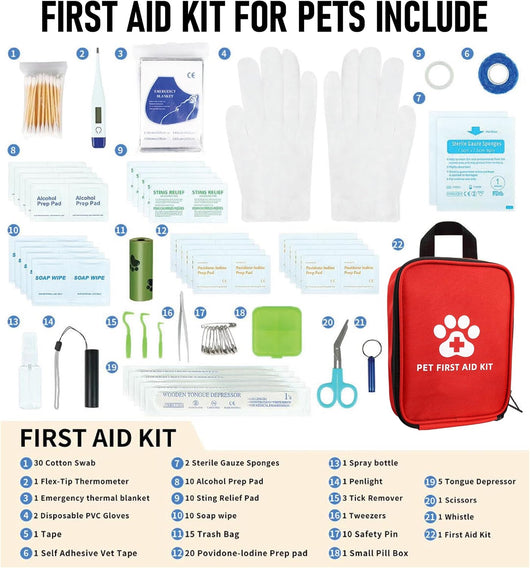 Portable Dog First Aid Kit for Travel