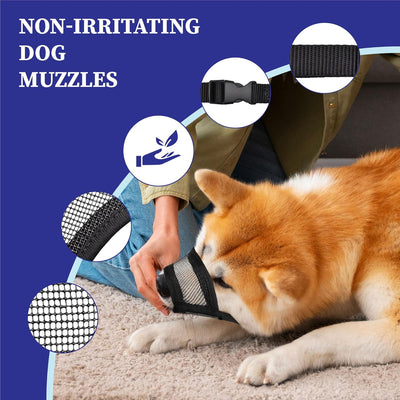 Soft Mesh Dog Muzzle for Medium Training Dogs