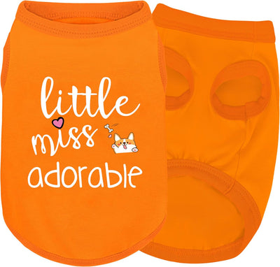 Dog Apparel Cotton Shirt I Cute Corgi Print Sleeveless Vest