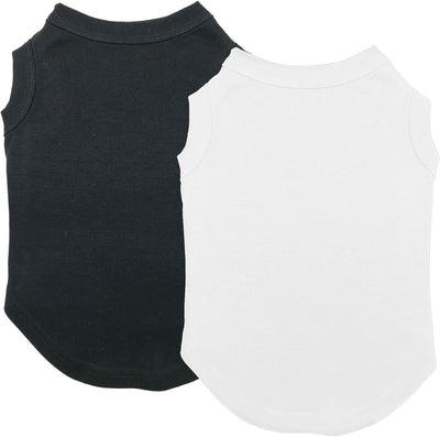 Dog Cotton Tank Top 2PCS – Large Dog Shirt Breathable