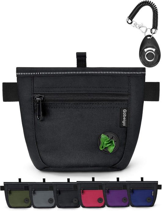 Treat Bag with dual magnetic closures preventing food spills