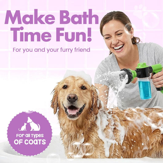 Dog Shampoo Sprayer for Fast Bath Time
