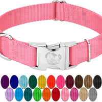 Premium Nylon Dog Collar with Metal Buckle